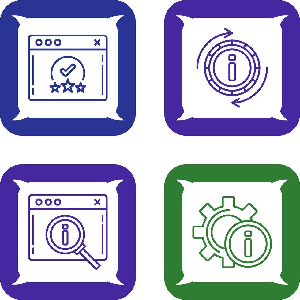 rating and refresh Icon vector