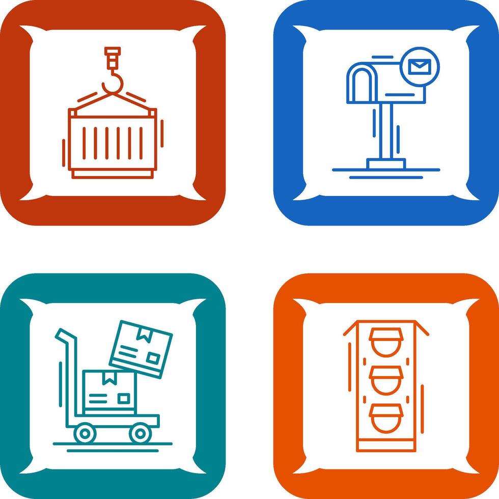 crane and mail box Icon vector