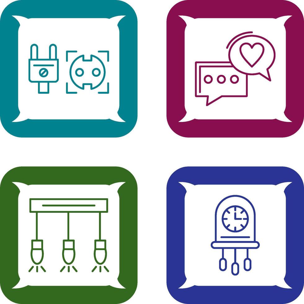 Socket and Chat Icon vector