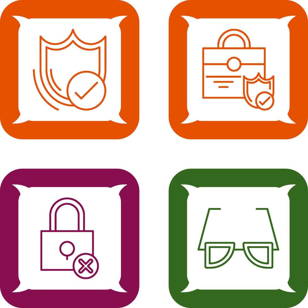 Shield and care Icon vector