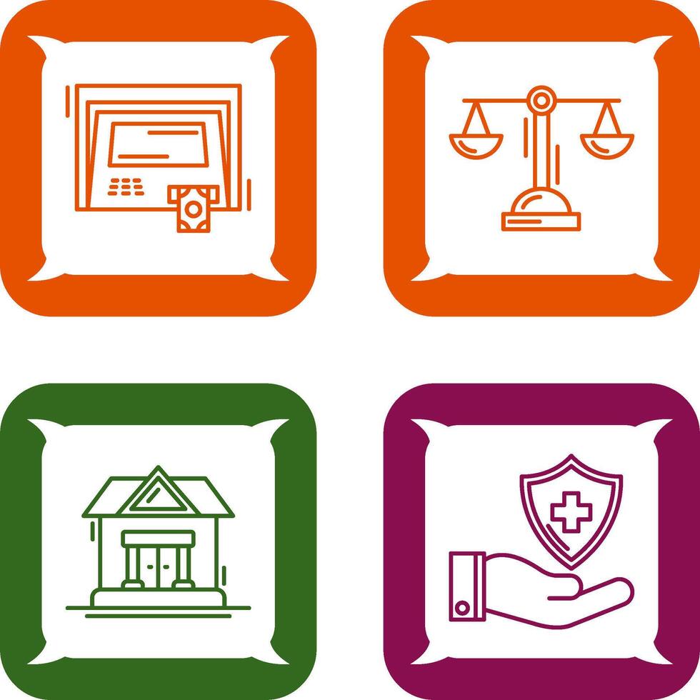 ATM and Balance Icon vector