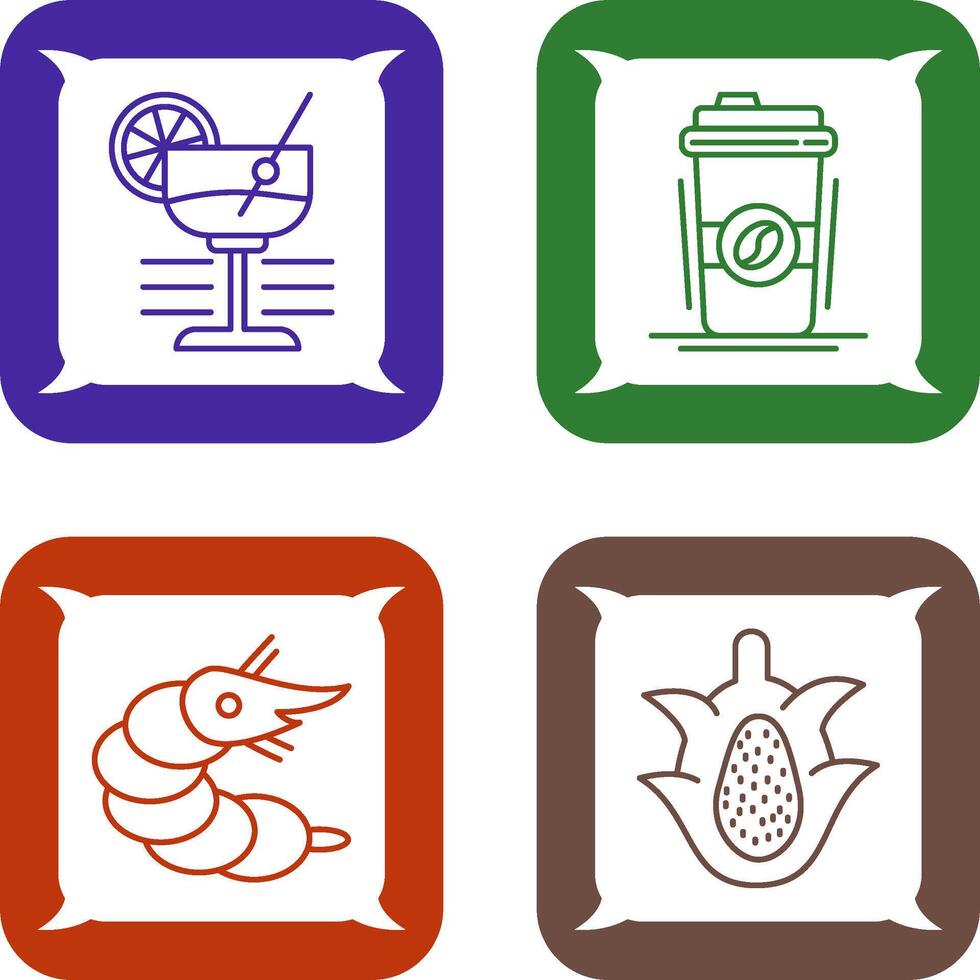 Martini and Coffee Cup Icon vector