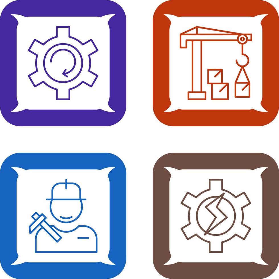 Upgrade and Robotic Arm Icon vector