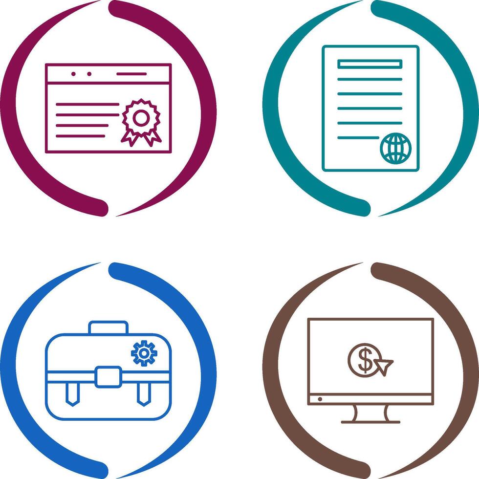 quality assurance and press release Icon vector