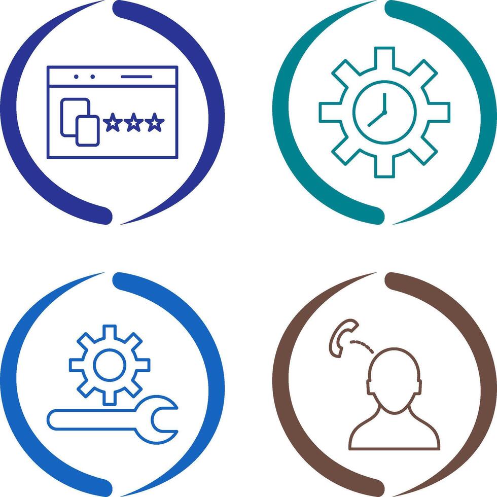 Website Promotion and Time Optimization Icon vector