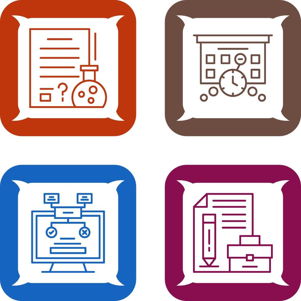Hypothsis and Deadline Icon vector