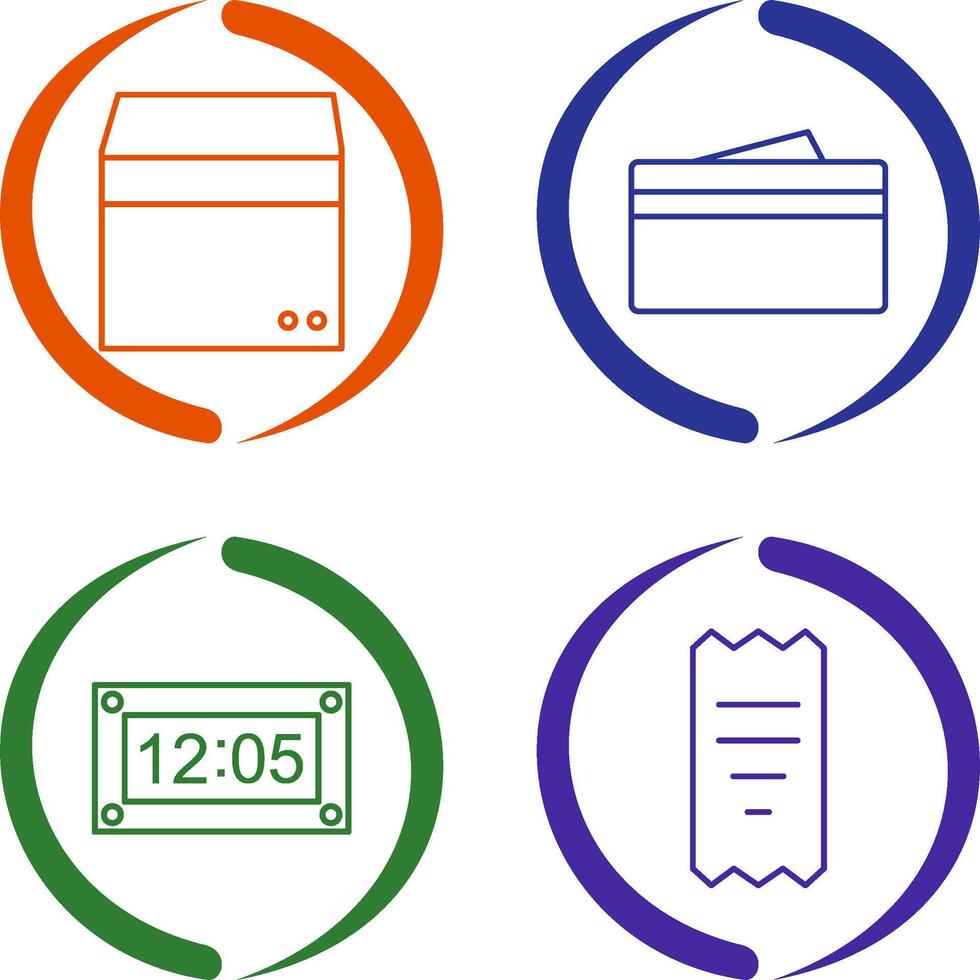 box and wallet Icon vector