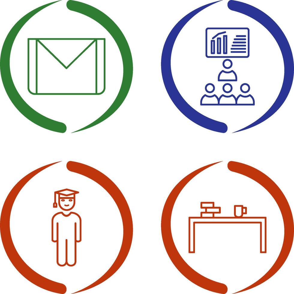 e mail and class Icon vector