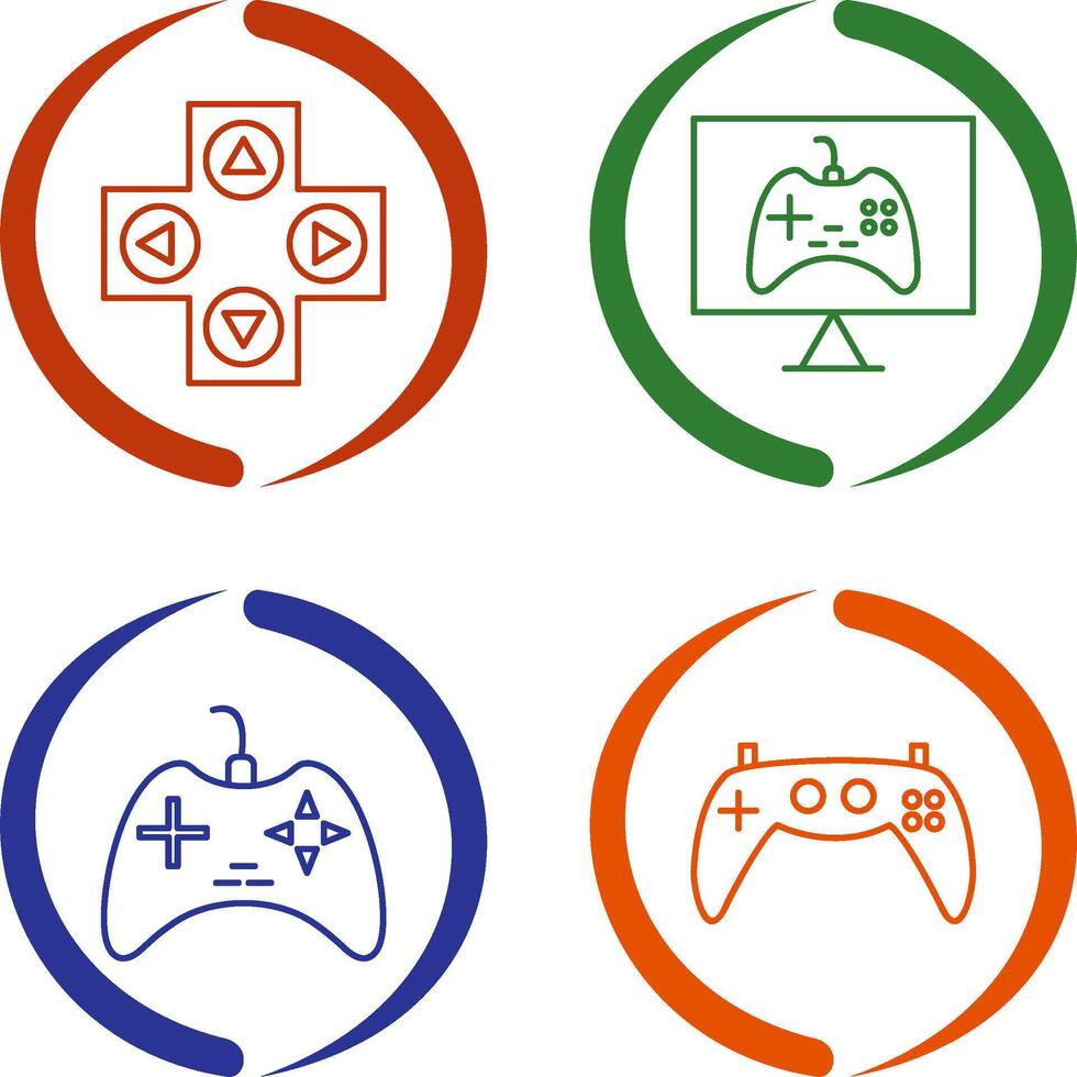 Gaming Control and Online Games Icon vector