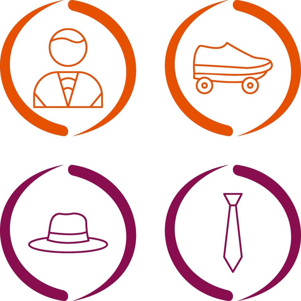 Man and Skates Icon vector