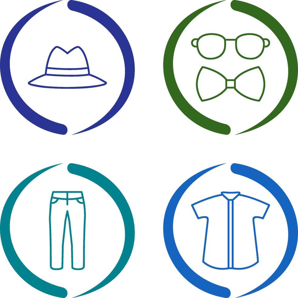Hat and Hipster Style Icon vector