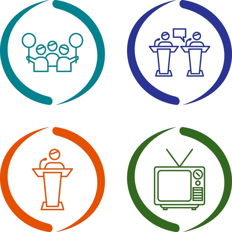 Protest and Debate Icon vector