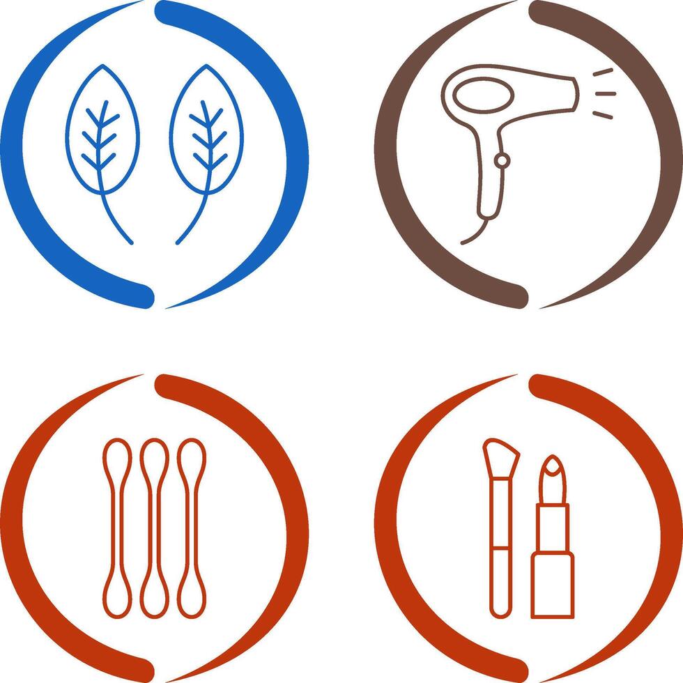 Herb and Hair removal Icon vector