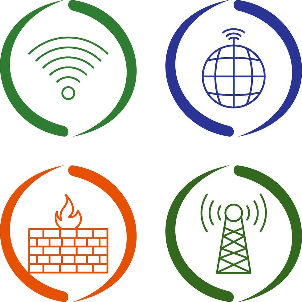 Signal on User and global Signals Icon vector