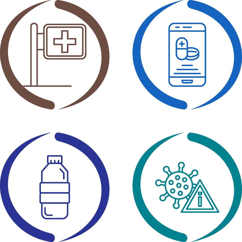 Signboard and Online Store Icon vector