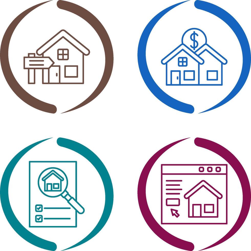 Rent and Residential Icon vector