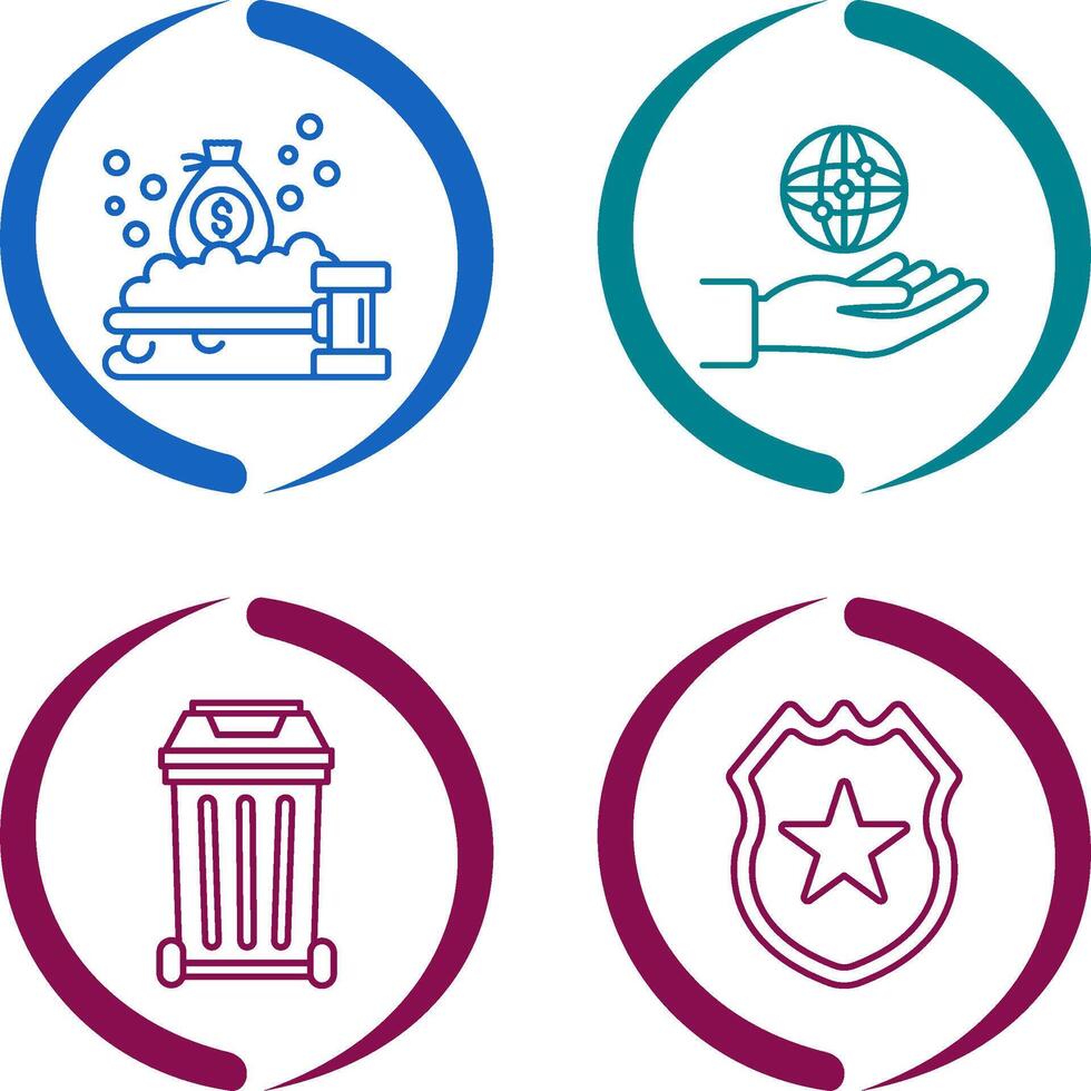 Money Laundering and Management Icon vector