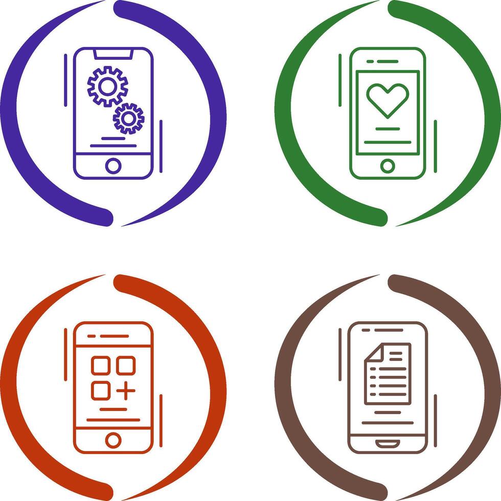 Setting and Favourite Icon vector