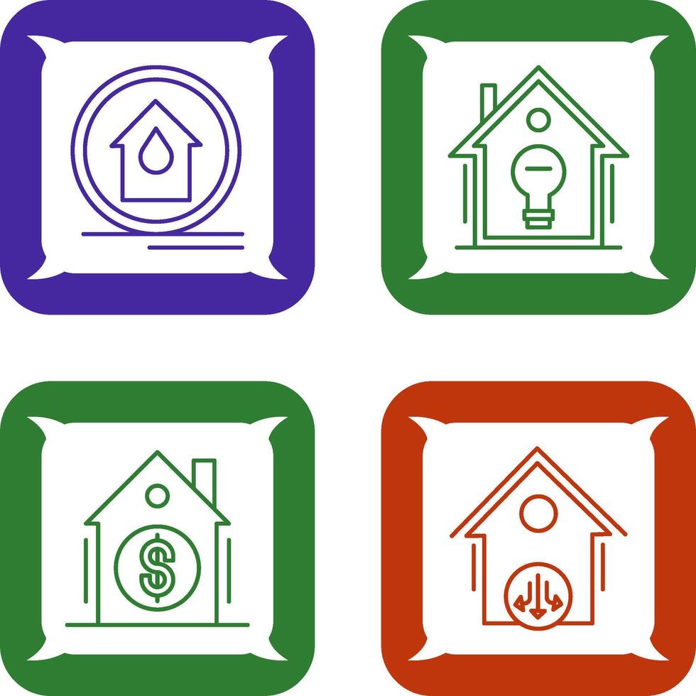 Fire Alarm and Home Automation Icon vector