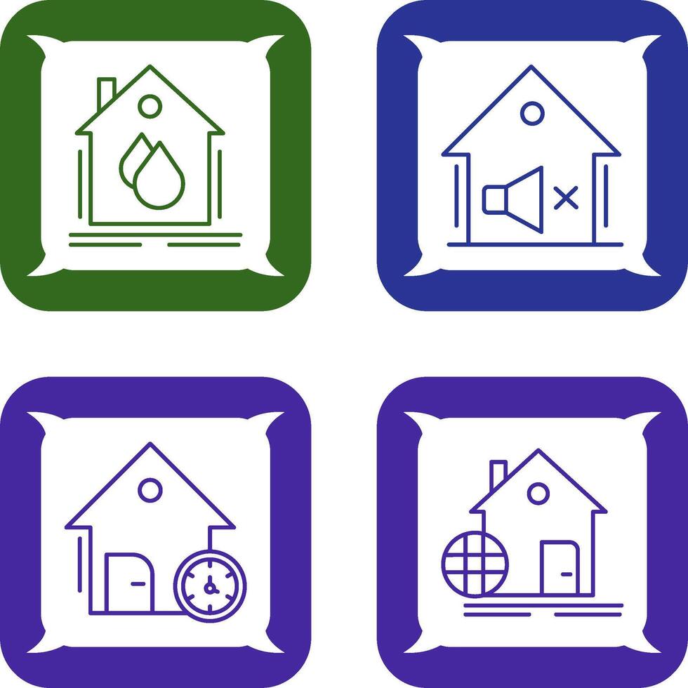 Water Hose and Mute Icon vector