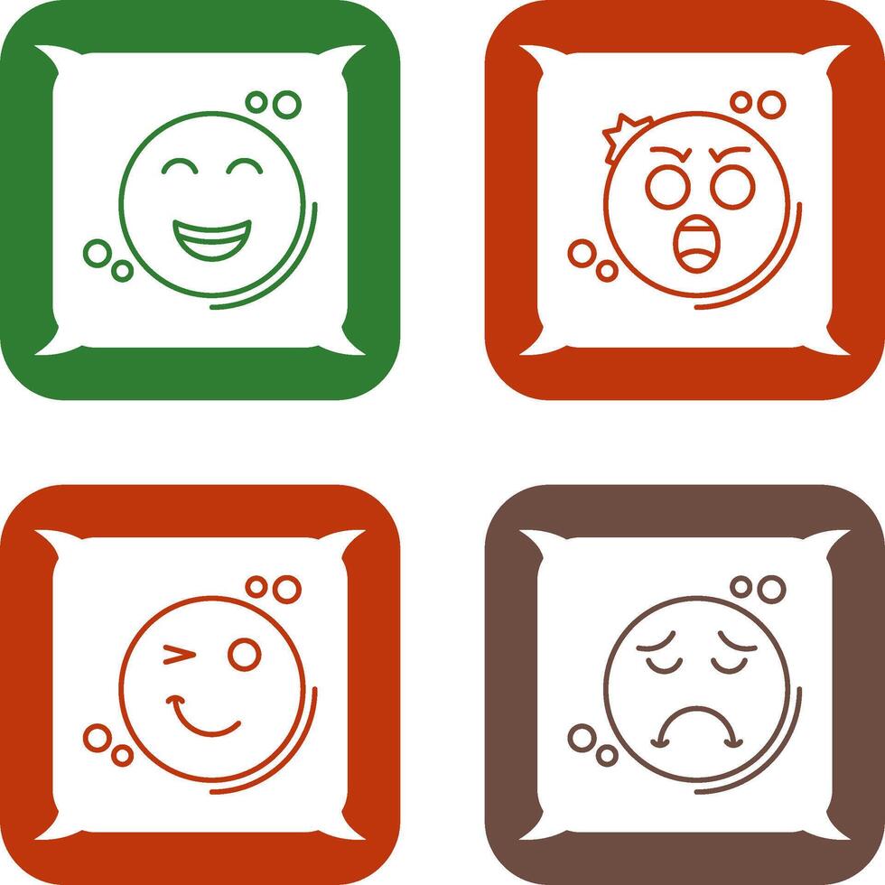 Shock and Happy Icon vector