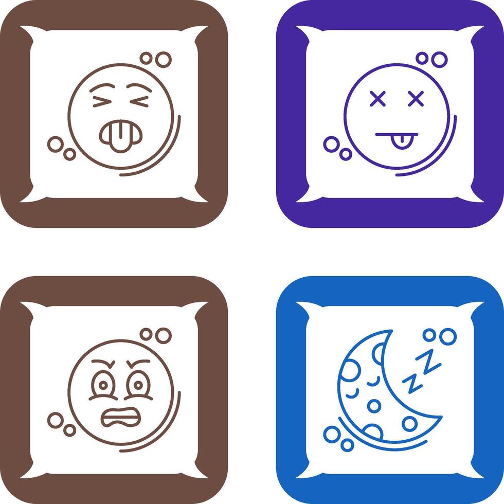 Disgusted and Dead Icon vector
