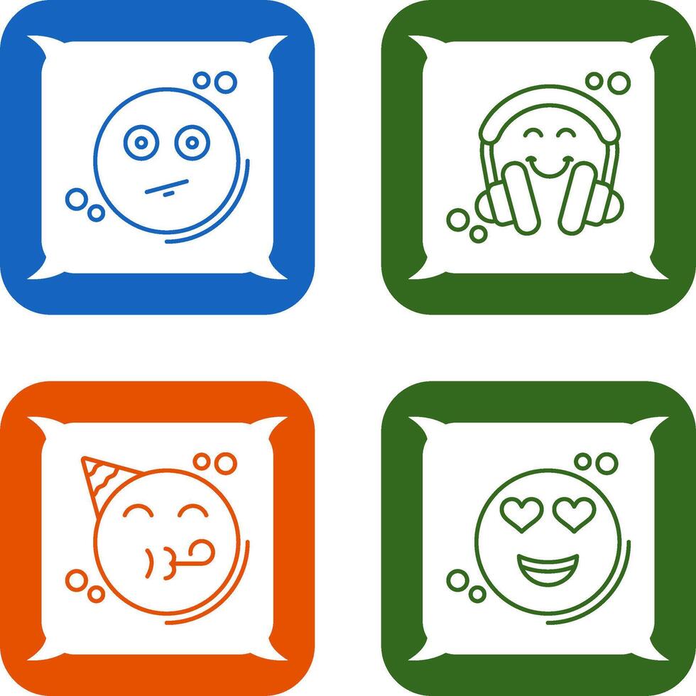 Neutral and Headphones Icon vector