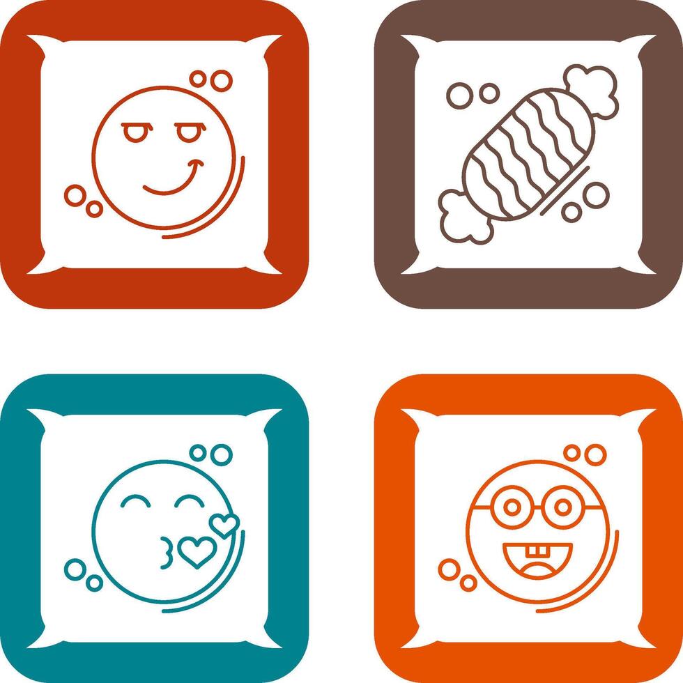 Smirk and Candy Icon vector
