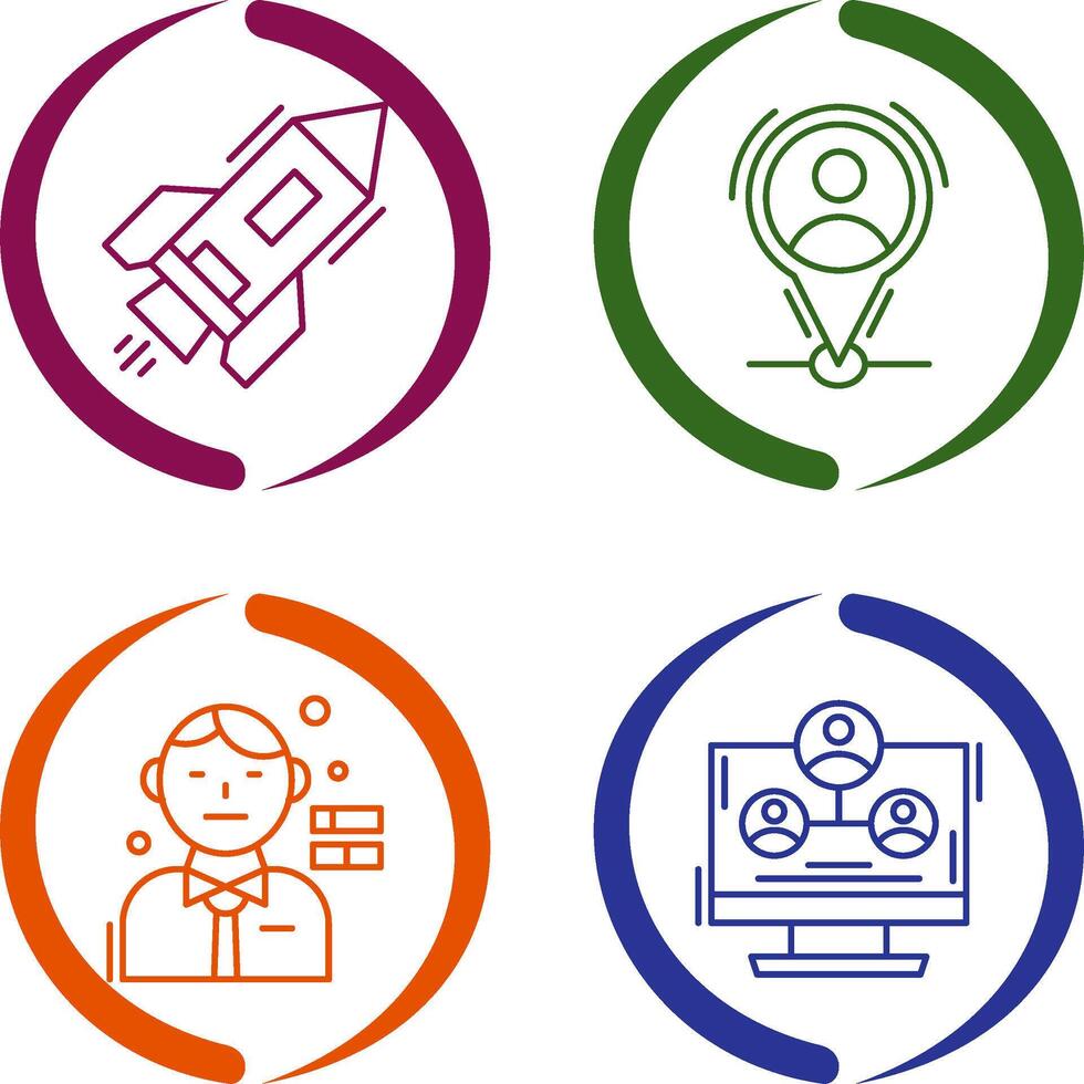 Start Up and Placeholder Icon vector