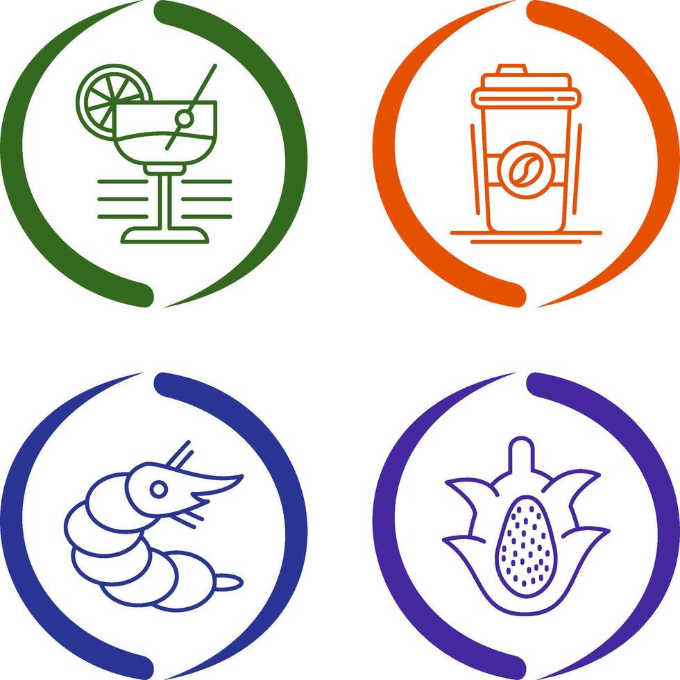 Martini and Coffee Cup Icon vector