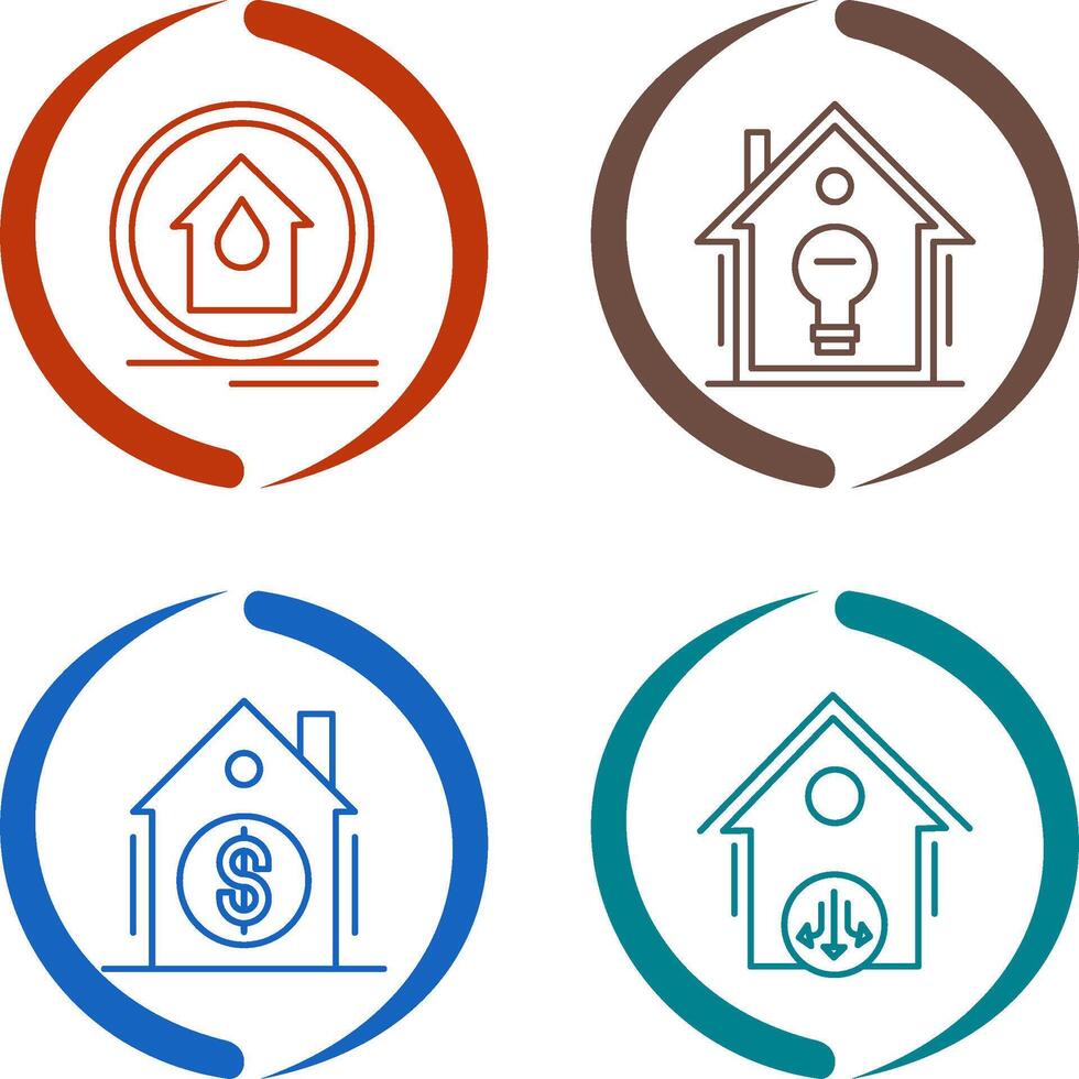 Fire Alarm and Home Automation Icon vector