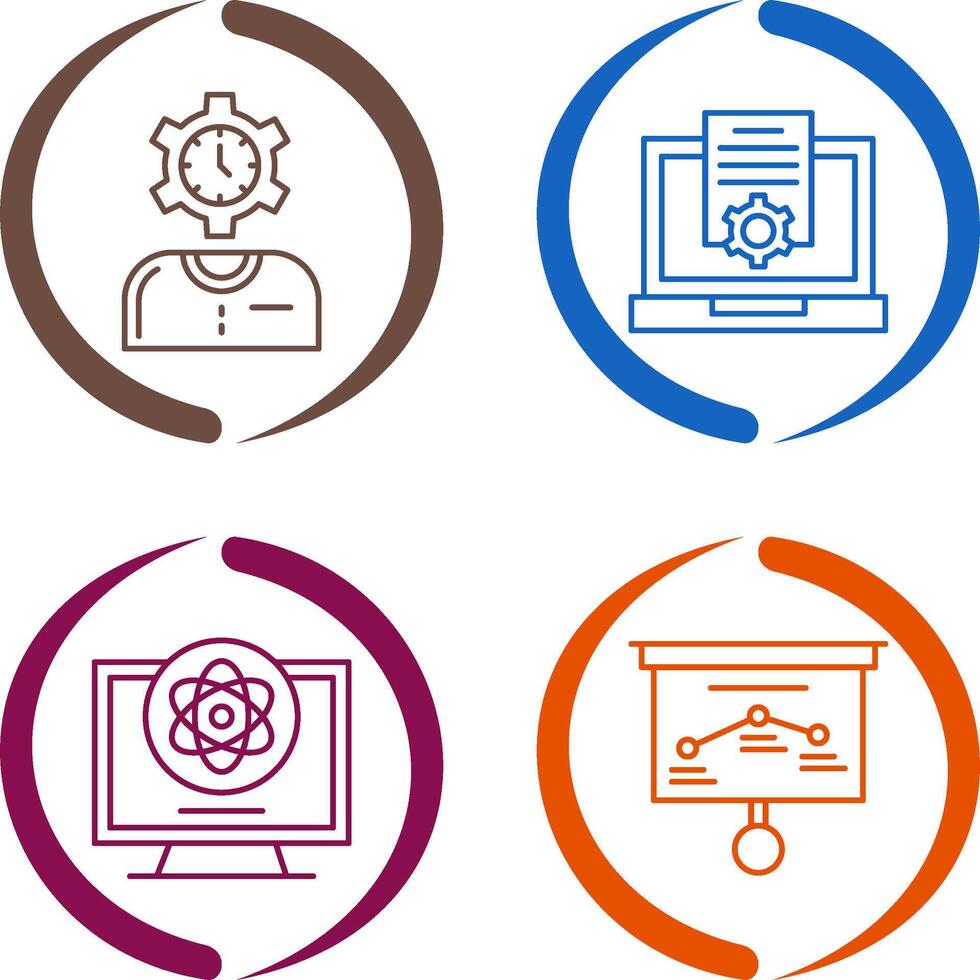 Time and Research Icon vector