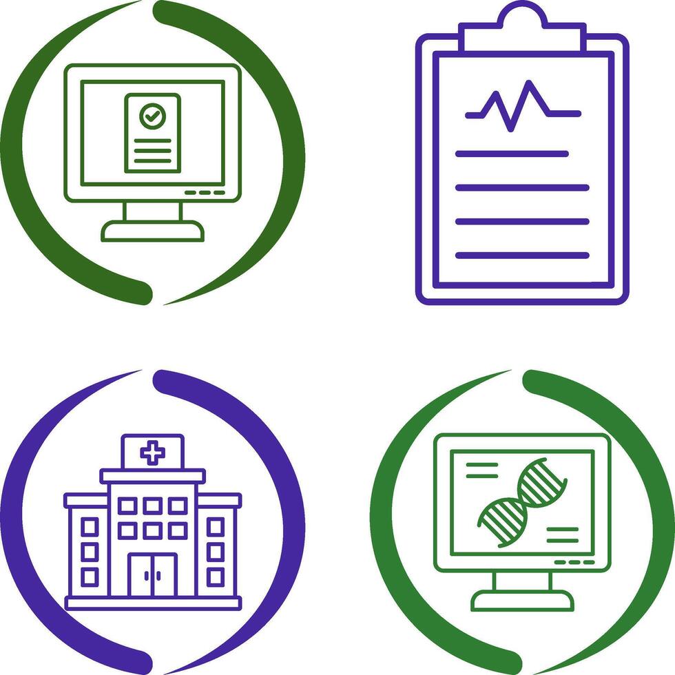 Online appointment and Clipboard Icon vector