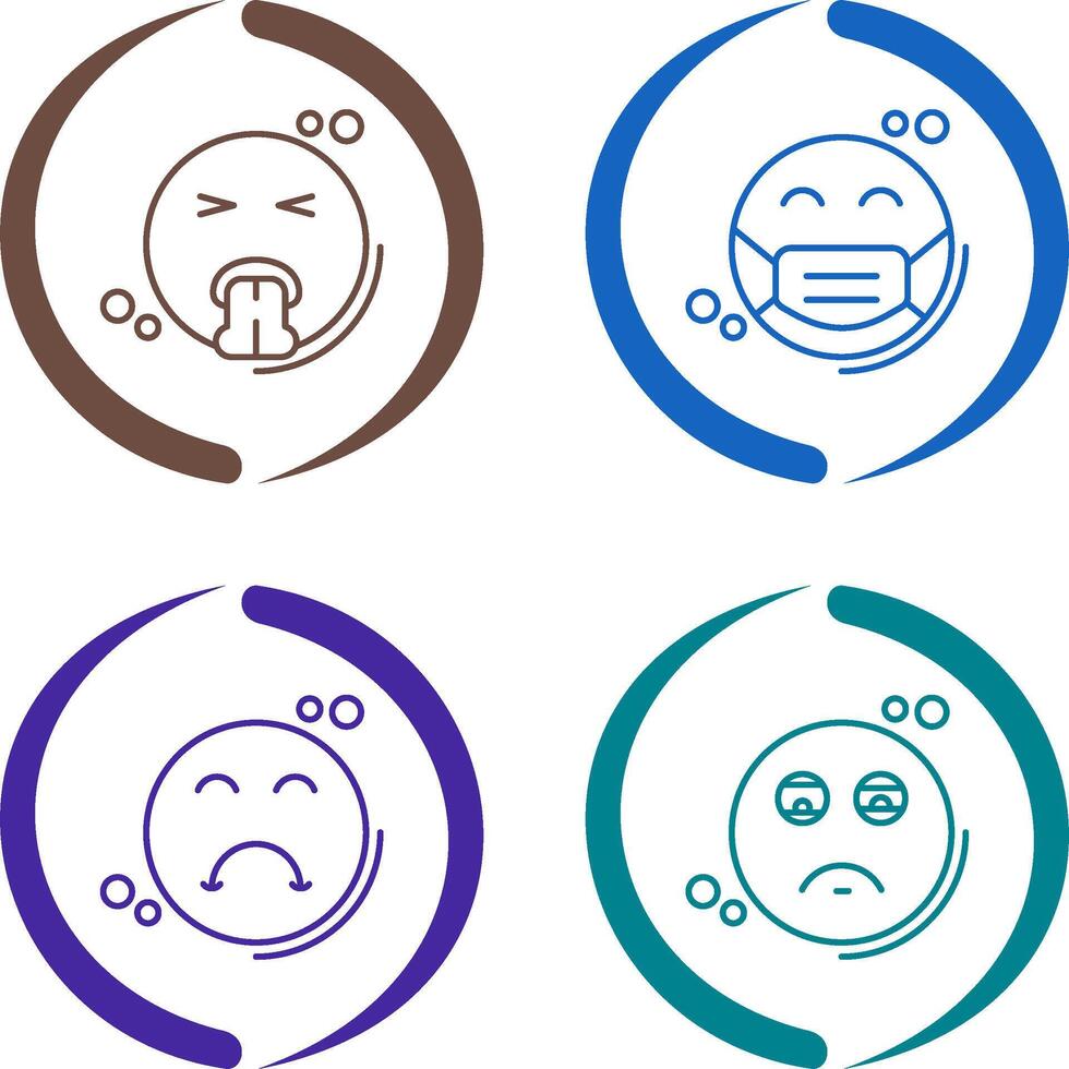 Vomit and Mask Icon vector