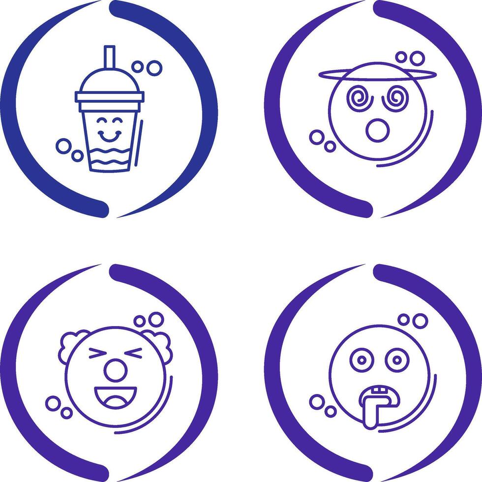 Drink and Dizzy Icon vector