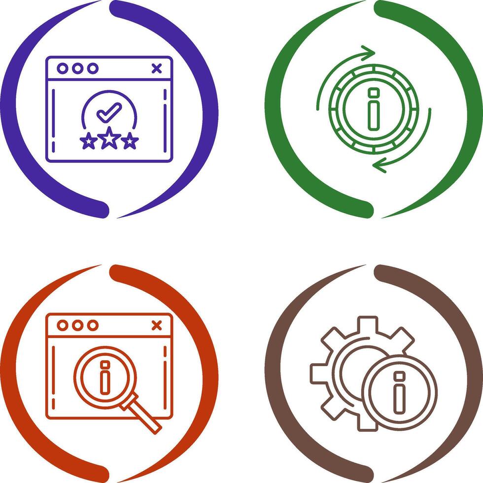 rating and refresh Icon vector