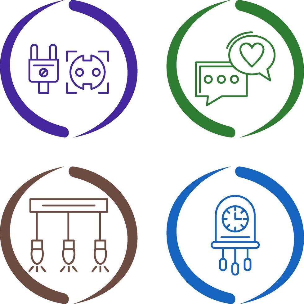 Socket and Chat Icon vector
