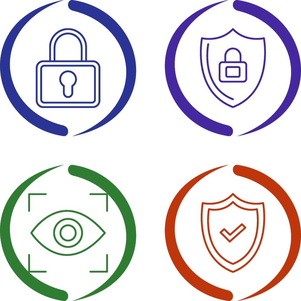 Lock and Privacy Icon vector