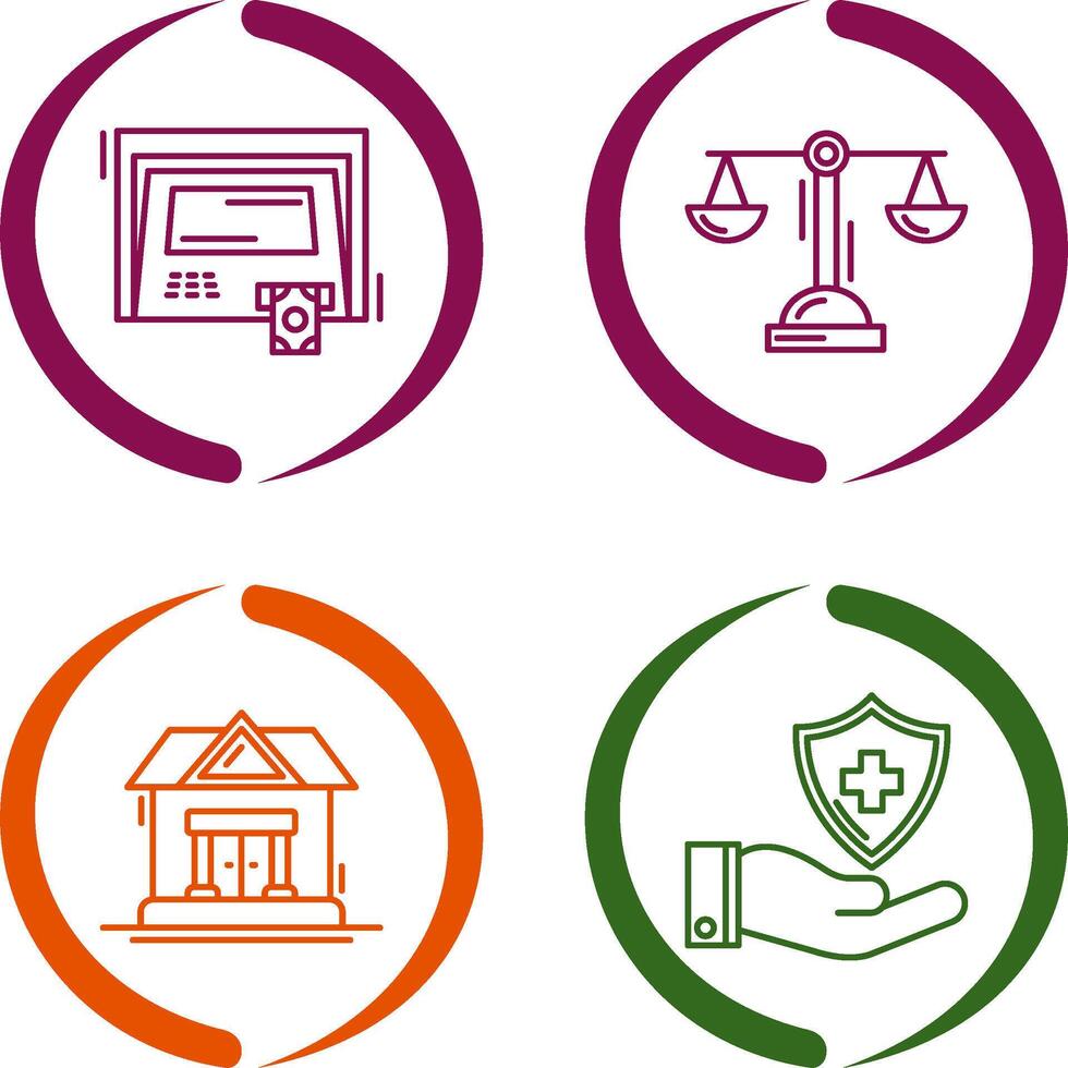 ATM and Balance Icon vector