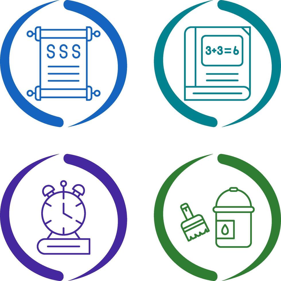 History and Math Icon vector