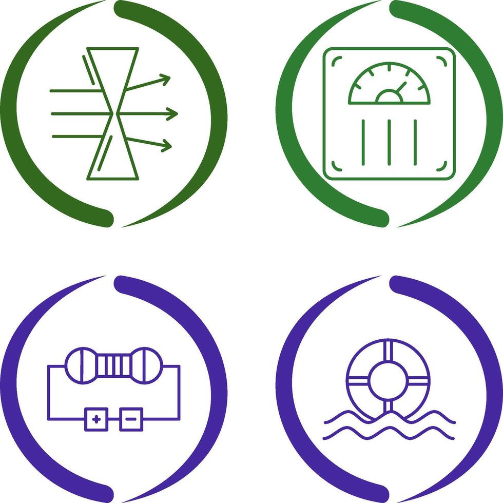Dispersion and Weight Scale Icon vector