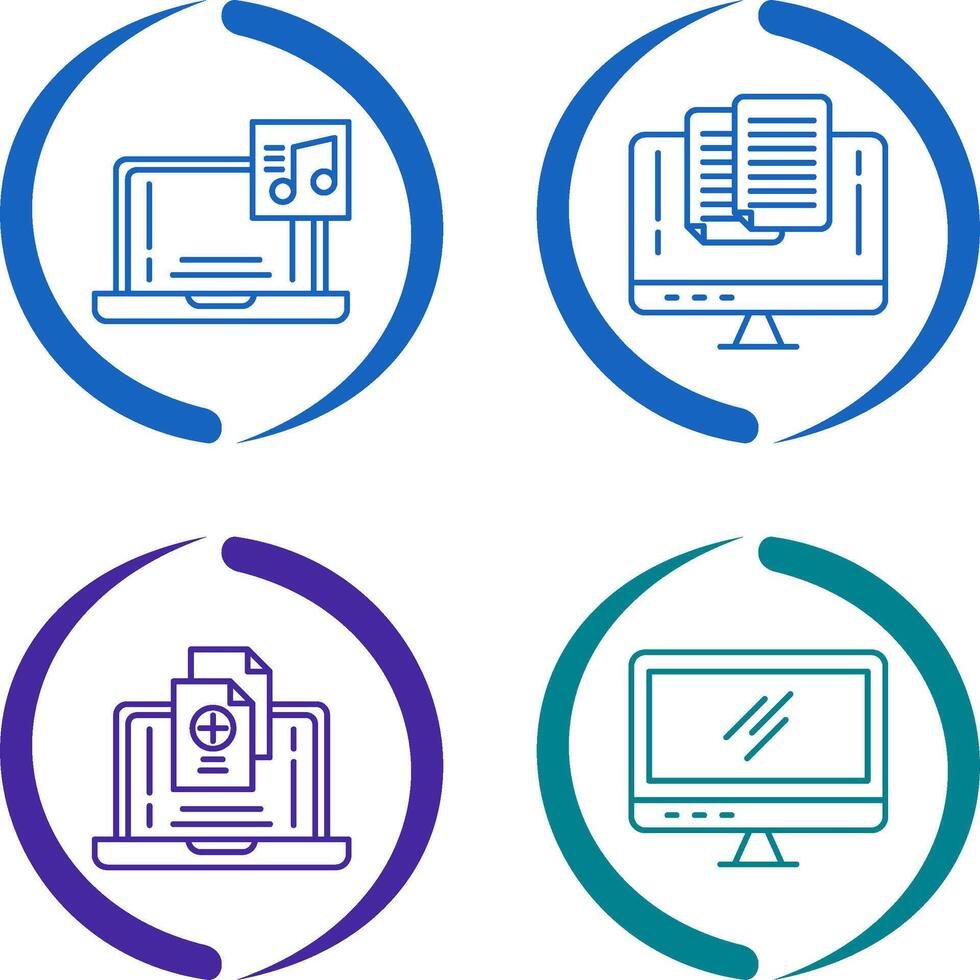 Music and Paste Icon vector