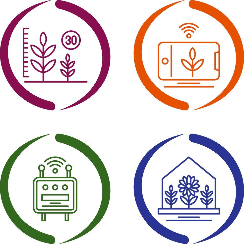 Growth and Device Icon vector