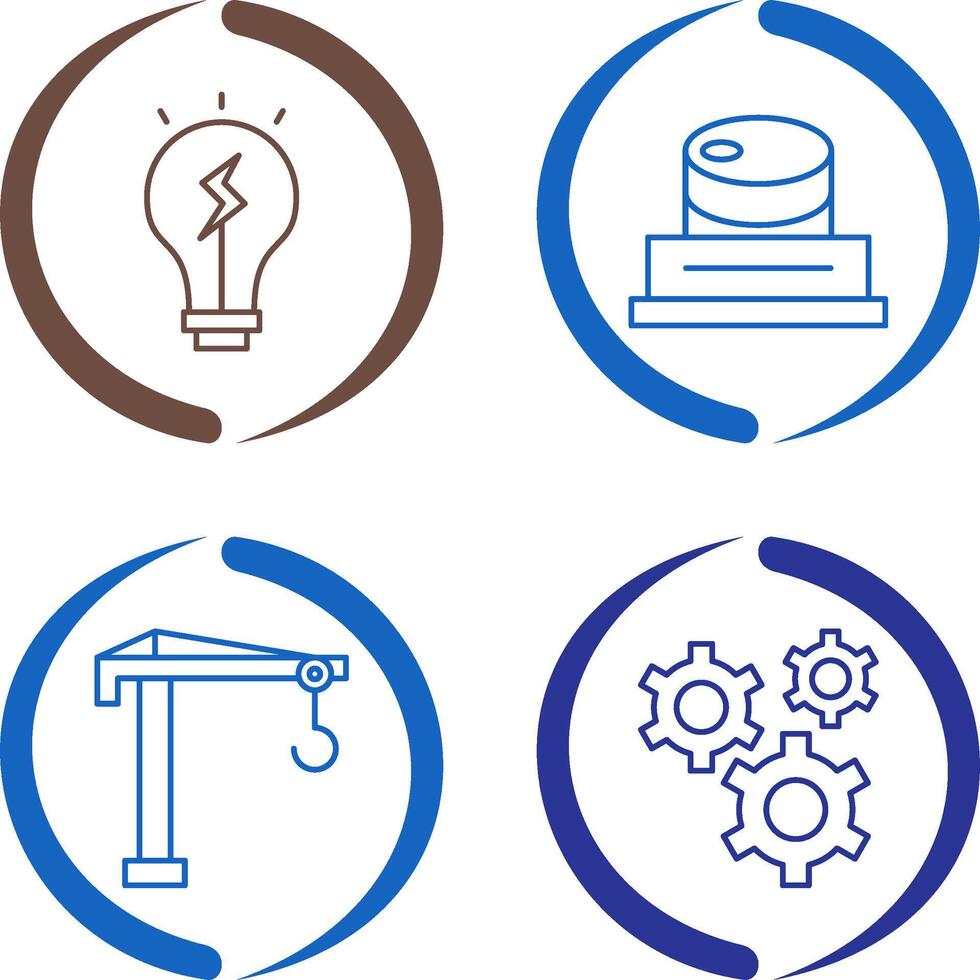 Idea and Barrel Icon vector