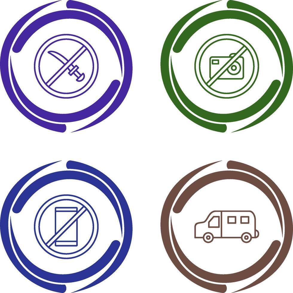 no weapons and no pictures Icon vector