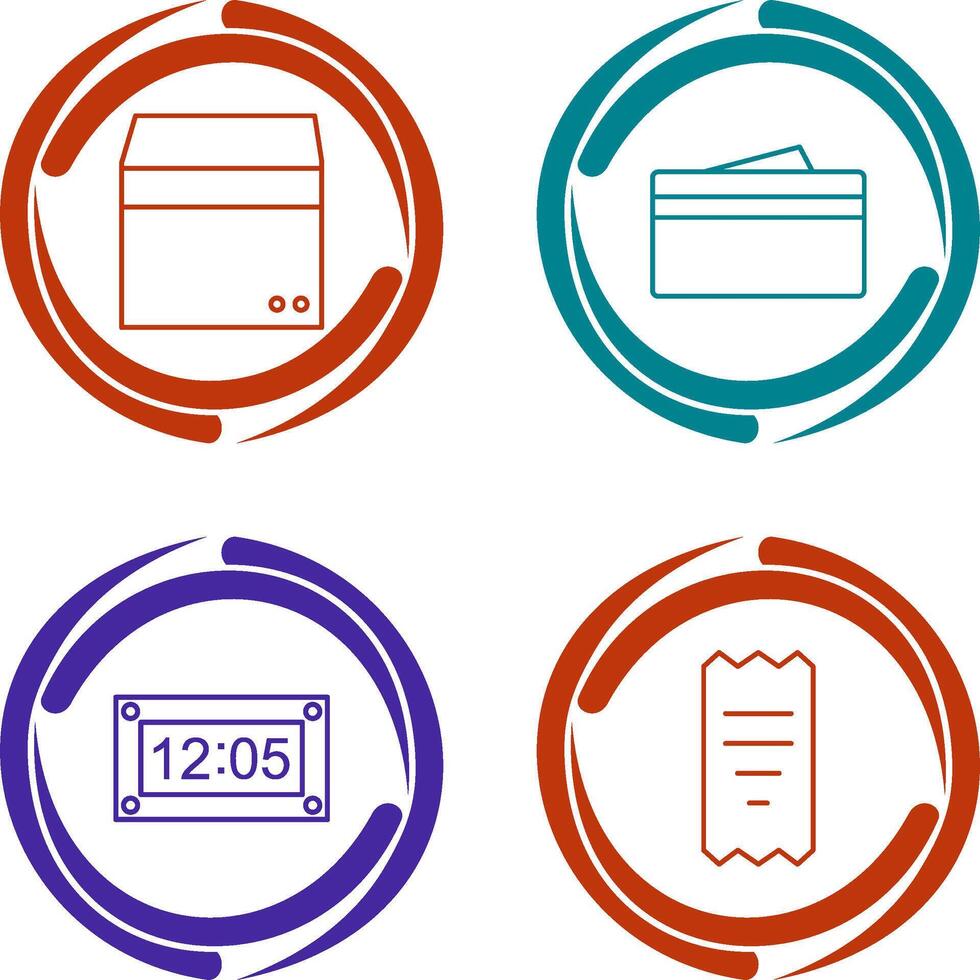box and wallet Icon vector