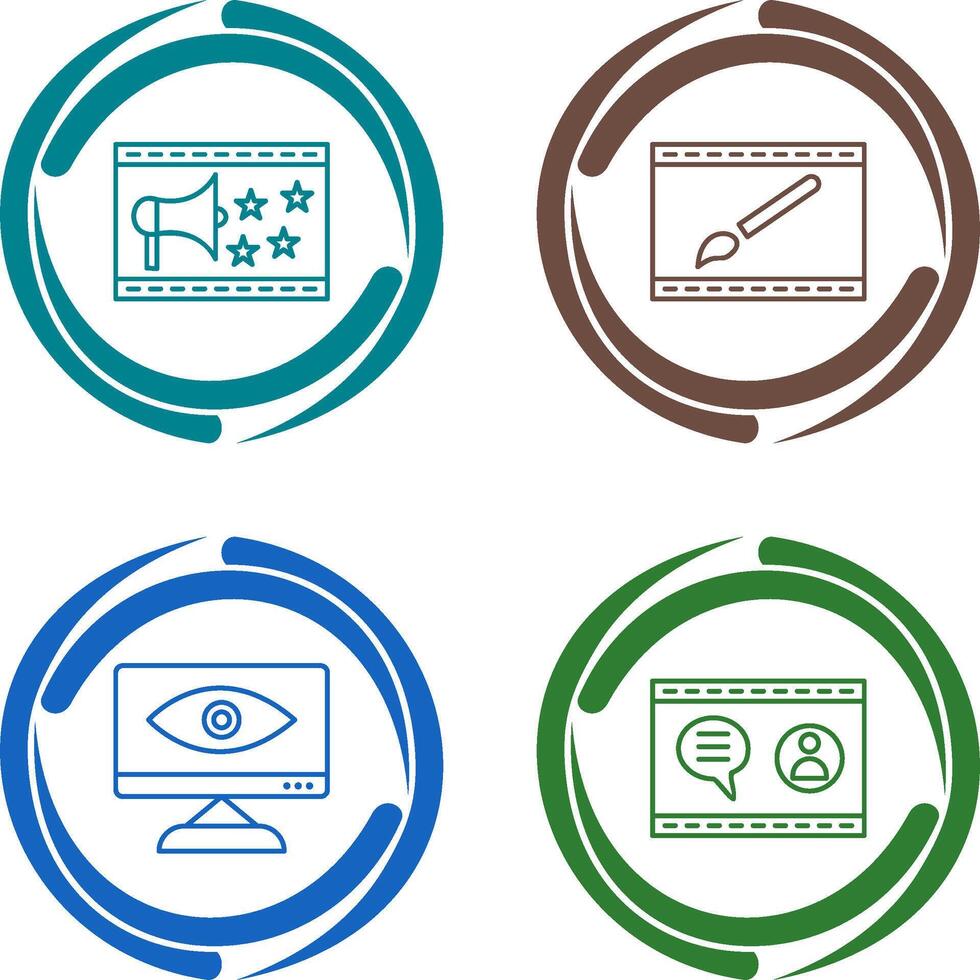 Website Promotion and Website Design Icon vector