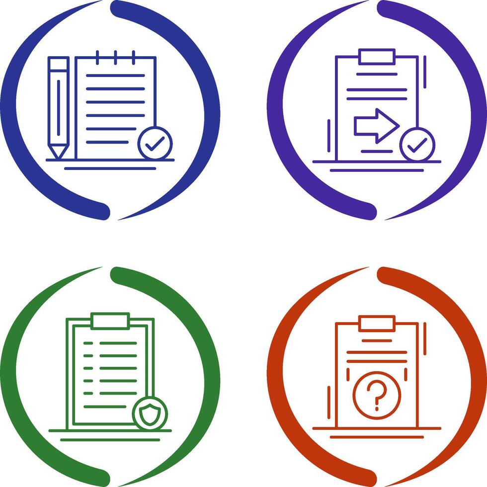 Check Notes and Send Icon vector