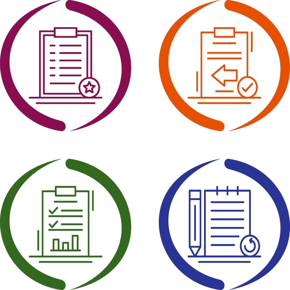 Favourite and Return Icon vector