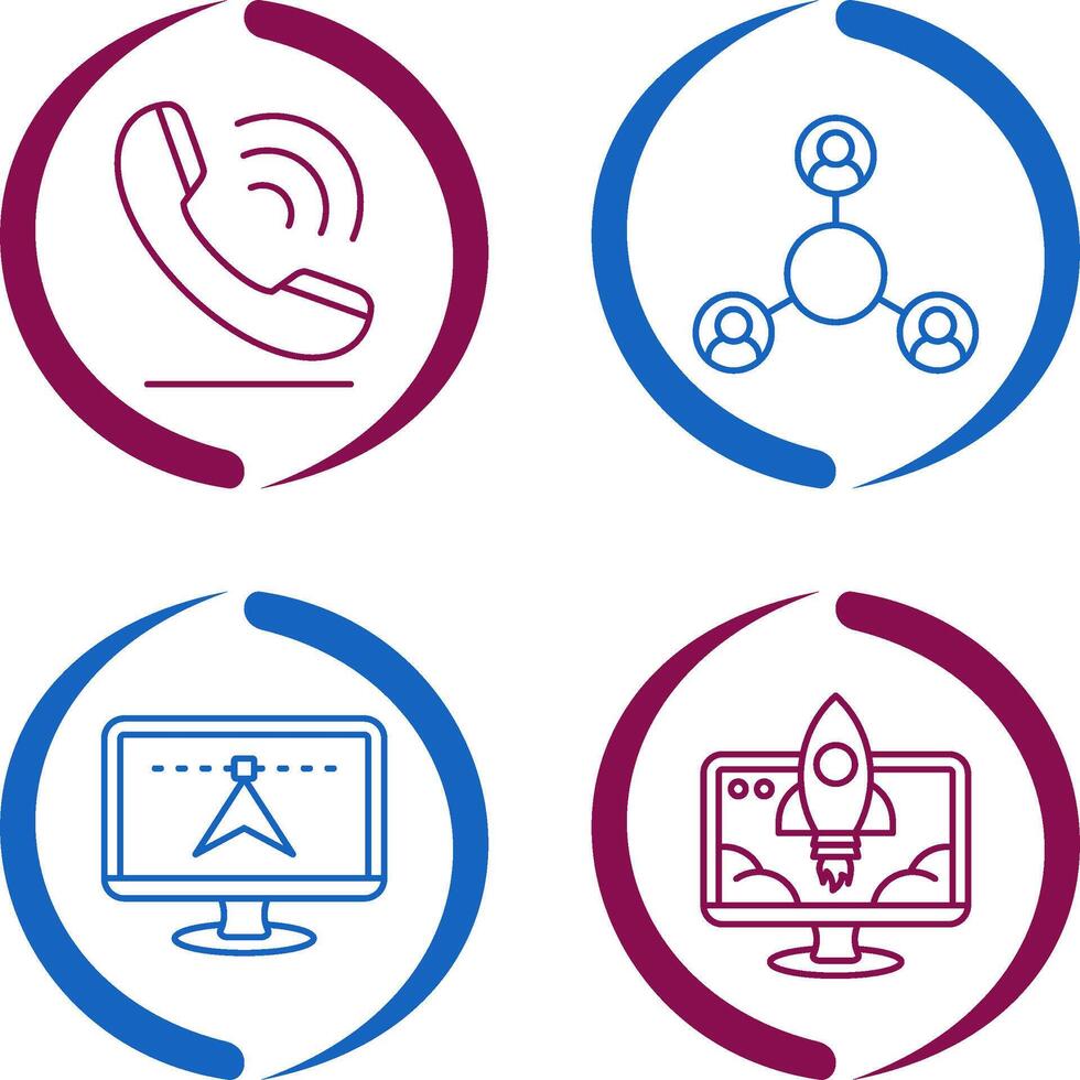Phone and Share Icon vector